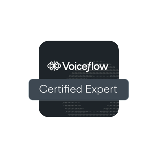 Voiceflow Certified Expert badge